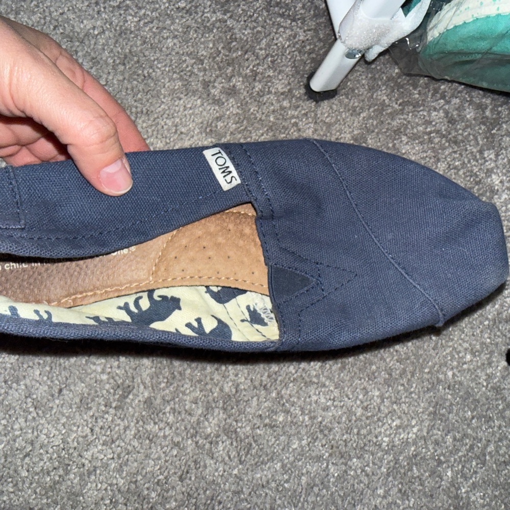 TOMS Men's Blue Slip-On Loafers